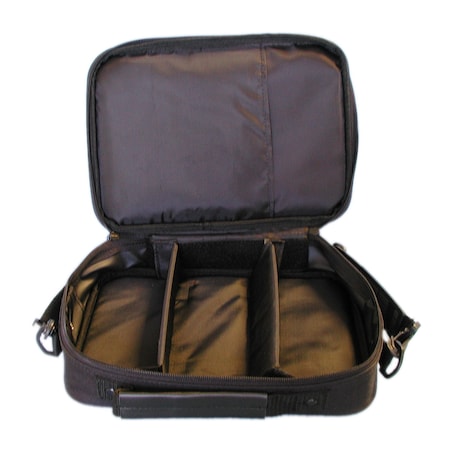 Nylon Zippered Carrying Case -Large With Clear Vinyl Top